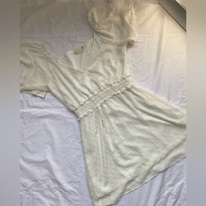White mini dress